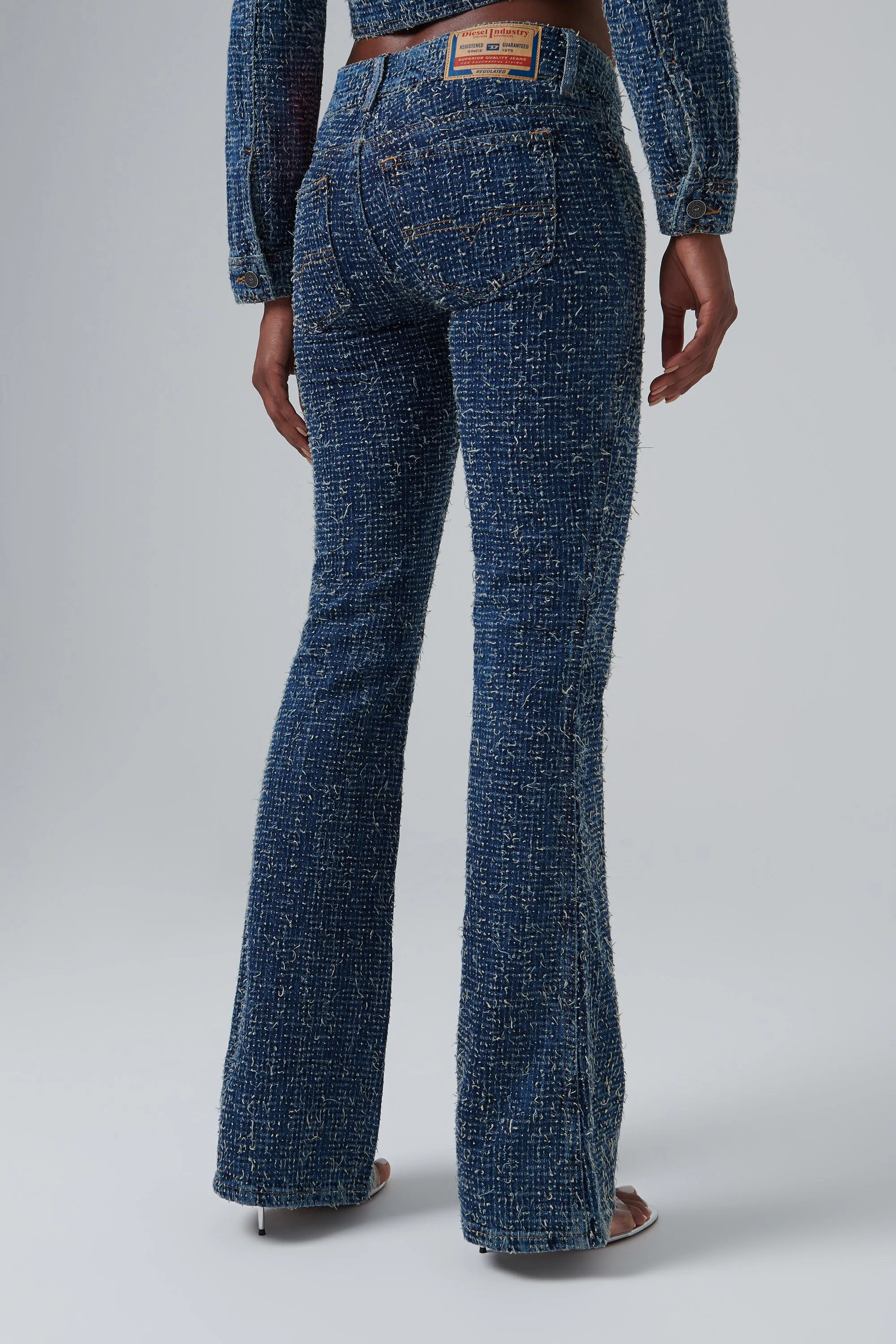 Blue Embellished Denim Jeans