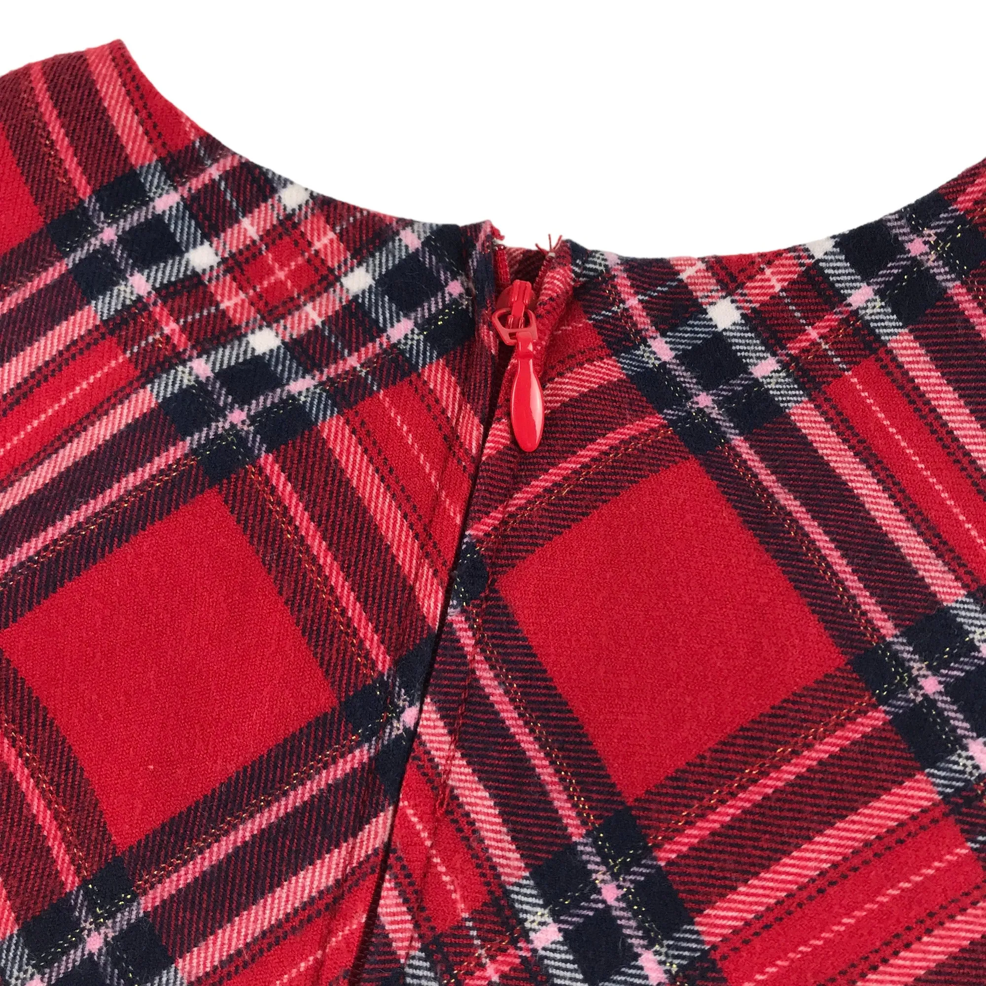 H&M Dress Age 5 Red Checked A-line Pinafore